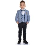 Mnk Baby Yelekli Spor Kesim Erkek Çocuk Damatlık - 7 Yaş - Mavi