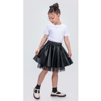 Mnk Baby&Kids Deri Kız Çocuk Etek SİYAH M00725