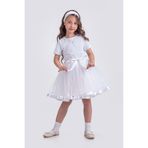 Mnk Baby&Kids Saten Şeritli Tütü Kız Çocuk Etek M00728 BEYAZ