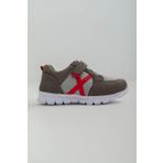 mnpc Unisex Çocuk Gri Deri Ortopedik Destekli Spor Ayakkabı