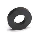 MNS Magneteksan Ø45x22x8 mm Halka Ferrit Siyah Mıknatıs (10 Adet Set)