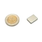 MNS Magneteksan Dikdörtgen, Köşeli, Süper Güçlü, Nikel Kaplama Neodyum Mıknatıs 15x10x3 mm - Proje, Ödev, Hobi İşleri - 10 Adet Set