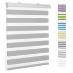 Mo Açık Gri Stor Perde 40 x 180 cm - Ayarlanabilir Zincir Mekanizmalı W geçirmez Kumaş - B odası ve Oturma Odası Mahremiyeti için İdeal - Işık Filtreleme Pencere Uygulaması - Şık Ev Dekoru