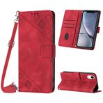Mo-Beauty iPhone XR (6,1 inç) kılıf, poliüretan deri kapaklı çapraz askılı cep telefonu kılıfı, ayarlanabilir çıkarılabilir kolye [stand] [kart bölmesi] [mıknatıs] iPhone XR için koruyucu kılıf -