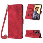 Mo-Beauty Oppo Realme C55 ile kılıf, poliüretan deri kapaklı çapraz vücut cep telefonu kılıfı, ayarlanabilir çıkarılabilir kolye [stand] [kart bölmesi] [mıknatıs] Realme C55 için koruyucu kılıf -