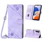 Mo-Beauty Samsung Galaxy A14 kılıfı, poliüretan deri kapaklı çapraz askılı cep telefonu kılıfı, ayarlanabilir çıkarılabilir kolye [ayak] [kart bölmesi] [mıknatıs] koruyucu kılıf Samsung A14 için -