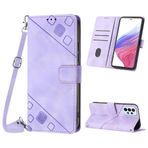 Mo-Beauty Samsung Galaxy A53 kılıfı, poliüretan deri kapaklı çapraz askılı cep telefonu kılıfı, ayarlanabilir çıkarılabilir kolye [ayak] [kart bölmesi] [mıknatıs] koruyucu kılıf Samsung A53 için -