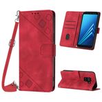Mo-Beauty Samsung Galaxy A8 Plus 2018 kılıfı, poliüretan deri kapaklı çapraz vücut cep telefonu kılıfı, ayarlanabilir çıkarılabilir kolye [ayaklık] [kart bölmesi] [mıknatıs] koruyucu kılıf, Samsung A8
