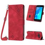 Mo-Beauty Samsung Galaxy J3 2016/ J310 ile kılıf, poliüretan deri kapaklı çapraz askılı cep telefonu kılıfı, ayarlanabilir çıkarılabilir kolye [ayak] [kart bölmesi] [mıknatıs] koruyucu kılıf, Samsung