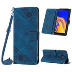 Mo-Beauty Samsung Galaxy J4 Plus 2018/J4 Prime ile kılıf, poliüretan deri kapaklı çapraz vücut cep telefonu kılıfı, ayarlanabilir çıkarılabilir kolye [kart bölmesi] [mıknatıs] koruyucu kılıf, Samsung