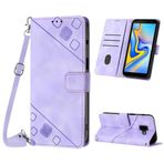 Mo-Beauty Samsung Galaxy J6 Plus 2018/J6 Prime ile kılıf, poliüretan deri kapaklı çapraz vücut cep telefonu kılıfı, ayarlanabilir çıkarılabilir kolye [kart bölmesi] [mıknatıs] koruyucu kılıf, Samsung