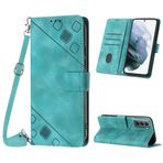 Mo-Beauty Samsung Galaxy S21 / S30 ile kılıf, poliüretan deri kapaklı çapraz vücut cep telefonu kılıfı, ayarlanabilir çıkarılabilir kolye [stand] [kart bölmesi] [mıknatıs] Samsung S21 için koruyucu