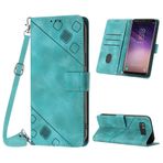 Mo-Beauty Samsung Galaxy S8 kılıfı, poliüretan deri kapaklı çapraz vücut cep telefonu kılıfı, ayarlanabilir çıkarılabilir kolye [stand] [kart bölmesi] [mıknatıs] koruyucu kılıf, Samsung S8 için, yeşil
