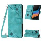 Mo-Beauty Samsung Galaxy Xcover 6 Pro ile kılıf, poliüretan deri kapaklı çapraz vücut cep telefonu kılıfı, ayarlanabilir çıkarılabilir kolye [stand] [kart bölmesi] [mıknatıs] Samsung Xcover 6 Pro için