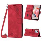 Mo-Beauty Xiaomi Redmi Note 12 4G için cep telefonu kılıfı, poliüretan deri kapaklı çapraz vücut cep telefonu kılıfı, ayarlanabilir çıkarılabilir kolye [stand] [kart bölmesi] [mıknatıs] Redmi Note 12