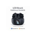 MO DOU LCD Ekranlı Kablosuz Bluetooth Kulaklık, Şarj Göstergeli TWS Stereo Kulak İçi Universal Uyumlu