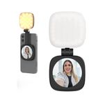 MO DOU MagSafe Mini Selfie Lambası Aynalı LED Telefon Işığı – Manyetik Şarjlı Vlog TikTok YouTube Makyaj Çekim Işığı 2500-9000K