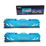 Moaffzey 1600 MHZ DDR3 RAM 16 GB(2 * 8 GB)(PC3-12800) XMP1.2 CL9 1.5V UDIMM PC Bilgisayar Masaüstü Bellek Modülü Ram Yükseltme Arabelleksiz ECC Olmayan Masaüstü Bilgisayar Belleği