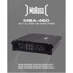 Mobass Mba-460 4 Kanal Oto Amfi 4X60 Rms Güçlü Ses Performansı Yeni Nesil Araç Amplifikatörü