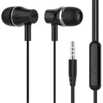 Mobax Aksesuar ER05 Siyah 3.5 mm Jack Silikonlu Kulakiçi Kulaklık