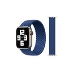 MOBAX Apple Watch Kordon 2 3 4 5 6 Se 44mm Örgü Solo Loop Kordon Kayış Small - Atlantik Mavisi
