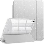 MobaxAksesuar Apple iPad 11.nesil A16 11INÇ/10.NESIL 10.9inç Kılıf Simli Işıltılı Parlak Flip Cover Kalem Bölmeli Pc Case - iP 11/10.Nesil A16 - Gümüş