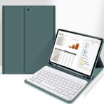 MobaxAksesuar Apple iPad Air 11inç M2/M3 2025-2024 Kılıf Kablosuz Klavyeli Case Mobax - Koyu Yeşil - iP Air 11inç