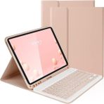 MobaxAksesuar Apple iPad Air 11inç M2/M3 2025-2024 Kılıf Kablosuz Klavyeli Case Mobax - Rose Gold - iP Air 11inç