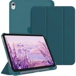 MobaxAksesuar Apple iPad Air 11inç M2/M3 Air 4/5.Nesil 10.9 Kılıf PU Deri Smart Standlı Case 2025-2024 Flip - Petrol Mavi - iP Air 11inç/Air4/5 Flip