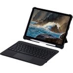 MobaxAksesuar Apple iPad Air 13inç M2/M3 Kılıf Led Işıklı Magnetik Standlı Klavyeli Kılıf A2898 A2899 A2900 - Siyah - iP Air 13inç