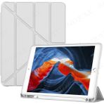 MobaxAksesuar Apple iPad Air 3 10.5 Kılıf Kalem Bölmeli Trifolding Case A2152 A2123 A2153 A2154 - Gri - iP Air 3 10.5