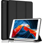 MobaxAksesuar Apple İPad Air 3 10.5 Kılıf Silikon Kalem Bölmeli Smart Case A2152 A2123 A2153 A2154 Siyah - iP Air 3 10.5