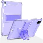 MobaxAksesuar Apple iPad Air 3 / Pro 10.5 Kılıf Kalem Bölemli Standlı Darbelere Dayanıklı Şeffaf Kapak A2152 A2123 A2153 A2154 A1701 A1709 A1852 - iP Air 3 10.5 - Lila