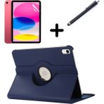MobaxAksesuar Apple iPad Mini 1 Mini 2 Mini 3 Kılıf Dönen Tablet Kilifi Ekran Koruyucu+Kalem - Lacivert - iP Mini 2-3
