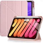 MobaxAksesuar Apple iPad Pro 12.9 3. 4. 5. 6. Nesil Kılıf Kalem Şarj Bölmeli Case 2018 - 2022 - iP Pro 12.9 3/4/5/6.Nesil - Rose Gold