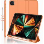 MobaxAksesuar Apple iPad Pro 12.9 3. Nesil Kılıf Kalem Bölmeli Smart Case A1876 A2014 A1895 A1983 - Turuncu - iP Pro 12.9 3. Nesil