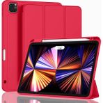 MobaxAksesuar Apple iPad Pro 12.9 6. Nesil 5. Nesil Kılıf Pen Charge Kalem Bölmeli A2378 A2379 A2461 A2462 2022 A2436 A2437 A2764 A2766 - Kırmızı - iPad Pro 12.9 5. Nesil