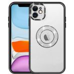 MobaxAksesuar Apple iPhone 11 Kılıf Prıltılı Çıkartılabilir Kamera Lens Korumalı Esta Kapak - Siyah