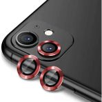 MobaxAksesuar Apple iPhone 12 Mini Kolay Takılabilen Premium Safir Kamera Lens Koruyucu Cl-12 - Kırmızı - iP 12 Mini