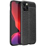 MobaxAksesuar Apple iPhone 12 Pro Max Kılıf Deri Tarzı Niss Silikon Case - Siyah - iP 12 Pro Max
