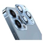 MobaxAksesuar Apple iPhone 13 Pro Kamera Lens Koruyucu Çerçeveli Koruyucu Cl-03 - Açık Mavi - iP 13 Pro