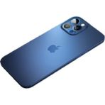 MobaxAksesuar Apple iPhone 13 Pro Kılıf Ultra Ince Hayalet Sert Kapak - Saks Mavi