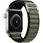 MobaxAksesuar Apple Watch 10 42mm - 38/40/41mm Kordon Alpine Loop Kordon 2/3/4/5/6/se/7/8/9 - Siyah - Yeşil - Ap 10/11 42/38-40-41mm