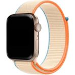 MobaxAksesuar Apple Watch 10 42mm - 38/40/41mm Kordon Hasır Kordon 2/3/4/5/6/se/7/8/9 - Krem - Ap 10/11 42/38-40-41mm