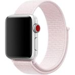 MobaxAksesuar Apple Watch 10 42mm - 38/40/41mm Kordon Hasır Kordon 2/3/4/5/6/se/7/8/9 - Pearl Pink - Ap 10/11 42/38-40-41mm