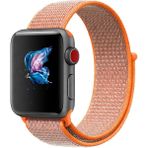 MobaxAksesuar Apple Watch 10 42mm - 38/40/41mm Kordon Hasır Kordon 2/3/4/5/6/se/7/8/9 - Spicy Orange - Ap 10/11 42/38-40-41mm