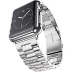 MobaxAksesuar Apple Watch 10 42mm - 38/40/41mm Kordon Klipsli Metal Kordon 04-A 2/3/4/5/6/se/7/8/9 - Gümüş - Ap 10/11 42/38-40-41mm