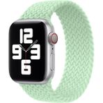 MobaxAksesuar Apple Watch 10 42mm - 38/40/41mm Kordon Medium Örgü Solo Loop Kordon 32 147mm 2/3/4/5/6/se/7/8/9 - Açık Yeşil - Ap 10/11 42/38-40-41mm