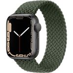 MobaxAksesuar Apple Watch 10 42mm - 38/40/41mm Kordon Medium Örgü Solo Loop Kordon 32 147mm 2/3/4/5/6/se/7/8/9 - Yeşil - Ap 10/11 42/38-40-41mm
