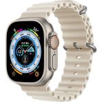MobaxAksesuar Apple Watch 10 42mm - 38/40/41mm Kordon Ocean Silikon Kordon 2/3/4/5/6/se/7/8/9 - Starlight - Ap 10/11 42/38-40-41mm
